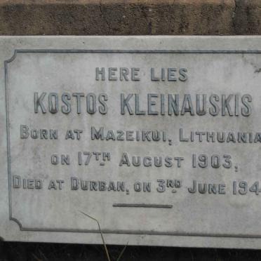 KLEINAUSKIS Kostos 1903-1942