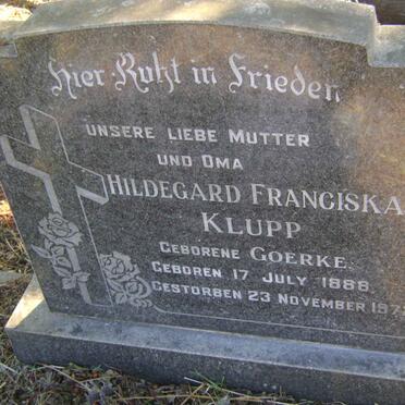 KLUPP Hildegard Franciska nee GOERKE 1888-1972 :: OWEN-SMITH Ilona Therese nee KLUPP 1911-200?