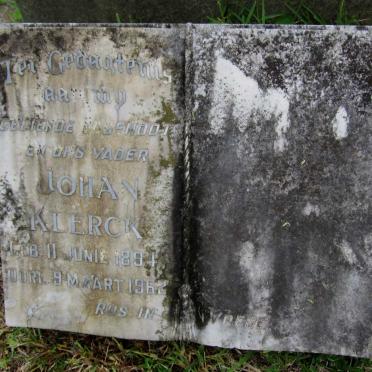 KLERCK Johan 1894-1962