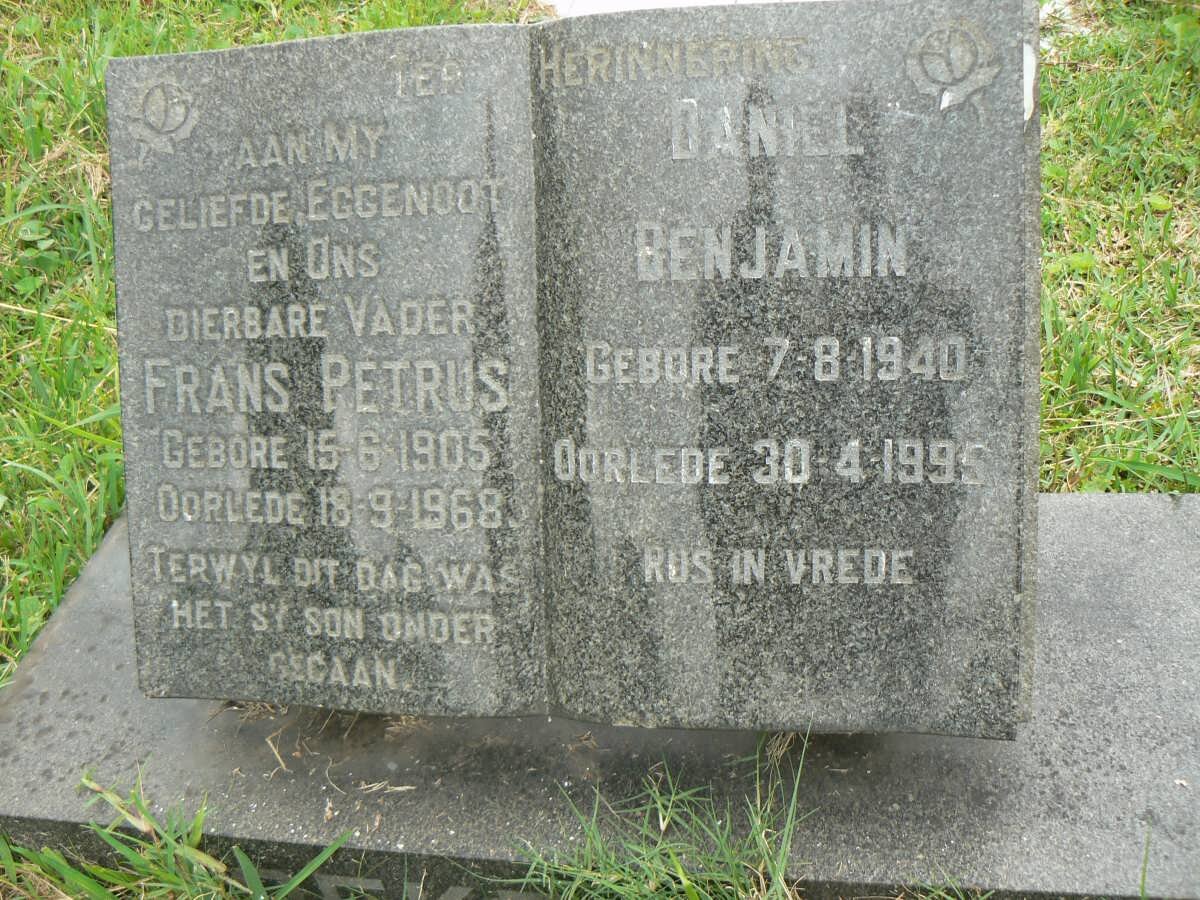 KOEKEMOER Frans Petrus 1905-1968 :: KOEKEMOER Daniel Benjamin 1940-1995