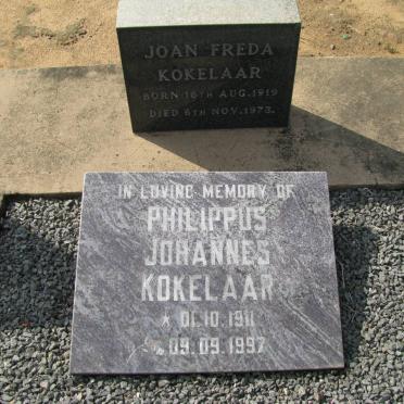 KOKELAAR Philippus Johannes 1911-1997 &amp; Joan Freda 1919-1973