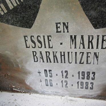 BARKHUIZEN Essie-Marie 1983-1983