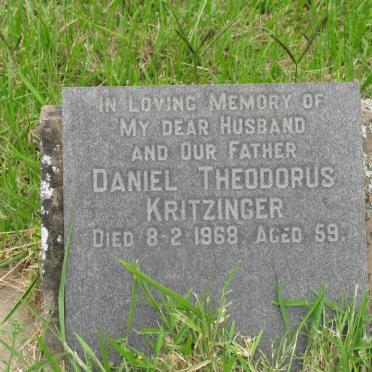 KRITZINGER Daniel Theodorus -1968