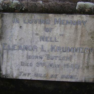 KRUMMECK Eleanor L. nee BUTLER -1940
