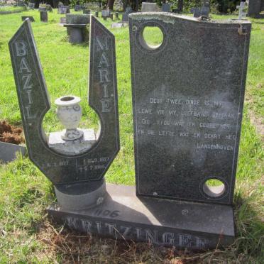 KRITZINGER Bazil 1927- &amp; Marie 1927-1989