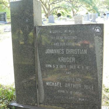 KRUGER Johannes Christian 1929-1977 :: RICE Michael Arthur -1954