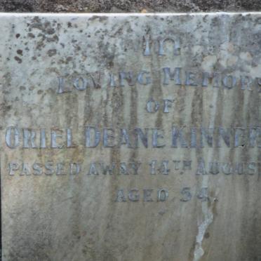 KINNERSLEY Oriel Deane -1926