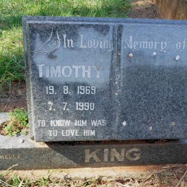 KING Timothy 1969-1990