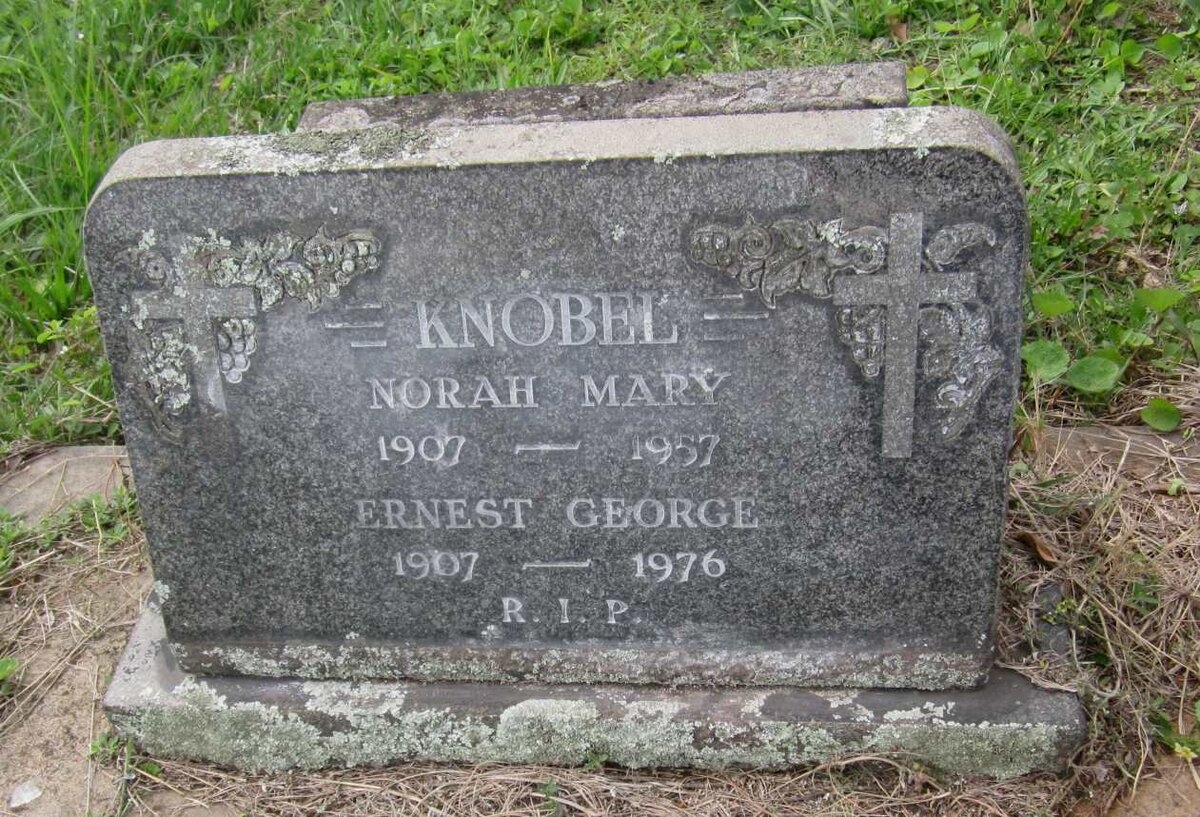KNOBEL Ernest George 1907-1976 &amp; Norah Mary 1907-1957