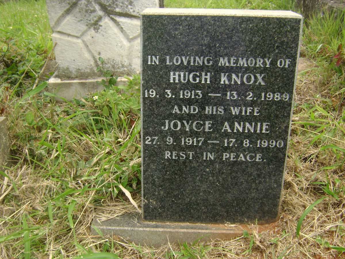 KNOX Hugh 1913-1989 &amp; Joyce Annie 1917-1990