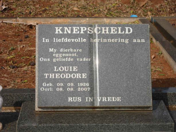 KNEPSCHELD Louie Theodore 1926-2007