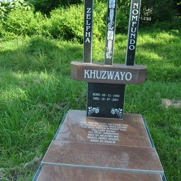 KHUZWAYO Zelpha Nomfundo 1950-2001