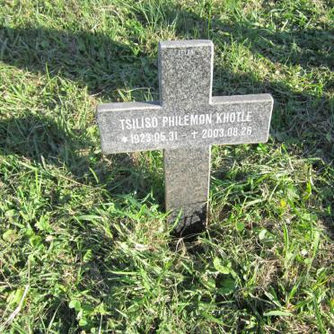 KHOTLE Tsiliso Philemon 1923-2003