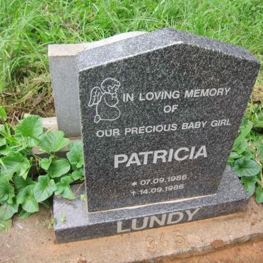 LUNDY Patrica 1986-1986