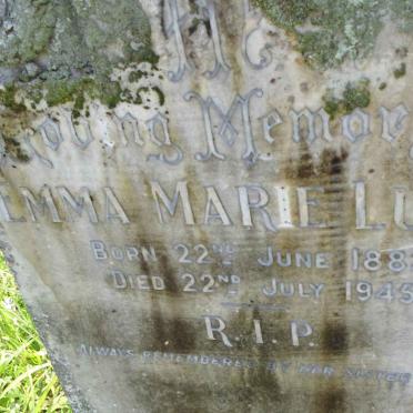 LUBKE Emma Marie 1883-1945