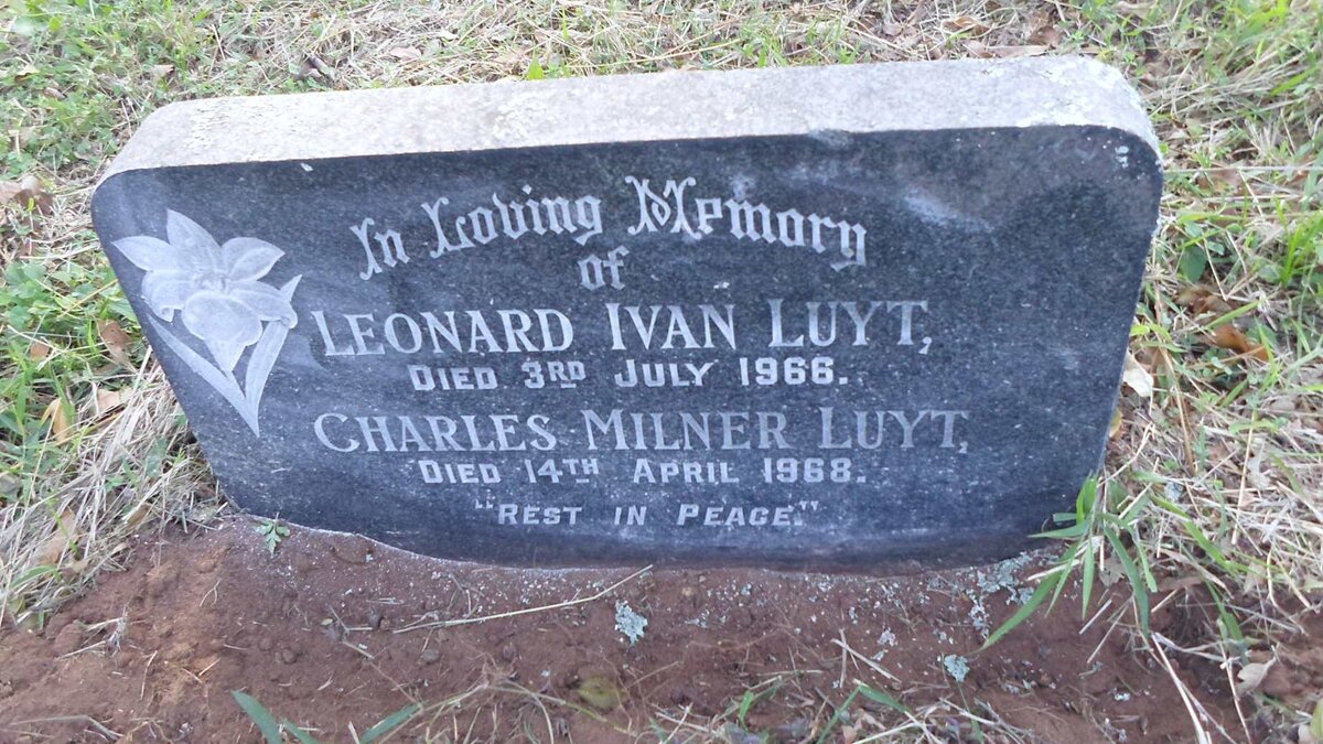 LUYT Leonard Ivan -1966 :: LUYT Charles Milner 1968
