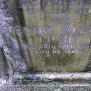 LUNDY George Albert -1969 &amp; Maria Elizabeth Britz -1946