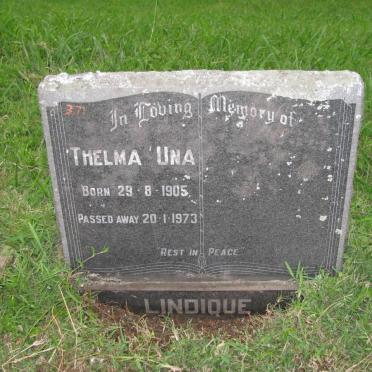 LINDIQUE Thelma Una 1905-1973