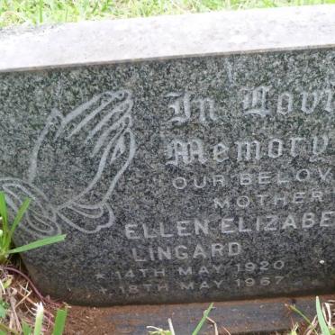 LINGARD Ellen Elizabeth 1920-1967