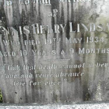 LINDSAY Dennis Henry -1934