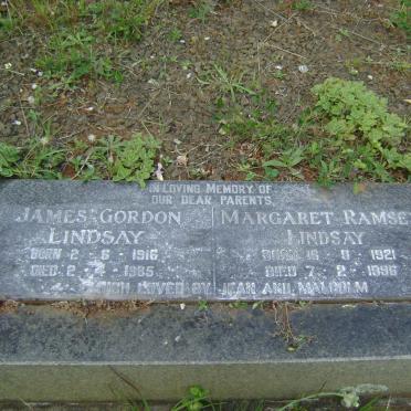 LINDSAY James Gordon 1916-1985 &amp; Margaret Ramsey 1921-1996
