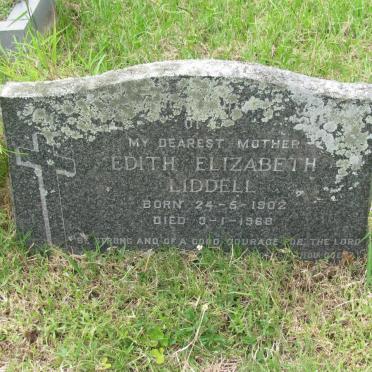 LIDDELL Edith Elizabeth 1902-1968