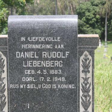 LIEBENBERG Daniel Rudolf 1883-1949