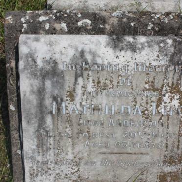 LIND Mathilda nee ANDERSON -1925