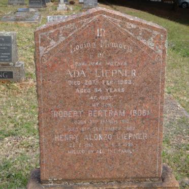 LIEPNER Henry Alonzo 1913-1996 &amp; Ada -1963 :: BERTRAM Robert 1910-1982