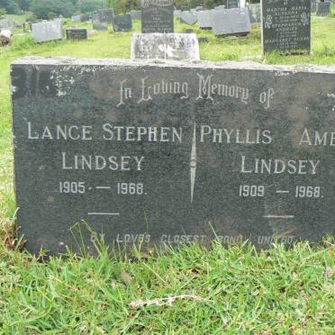 LINDSEY Lance Stephen 1905-1968 &amp; Phyllis Amelia 1909-1968