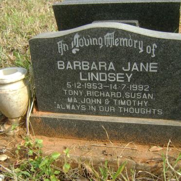 LINDSEY Barbara Jane 1953-1992