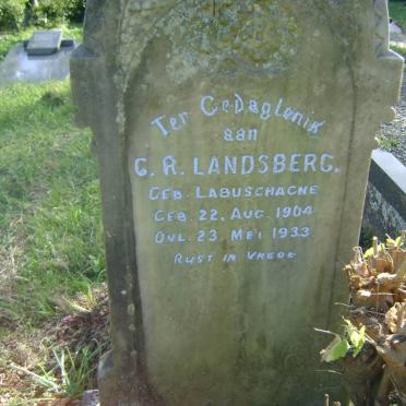 LANDSBERG Cornelia R. nee LABUSCHAGNE 1904-1933