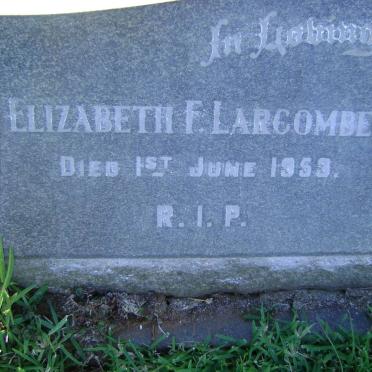 LARCOMBE Florence F. -1953