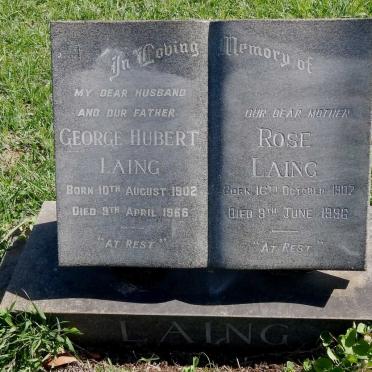LAING George Hubert 1902-1966 &amp; Rose 1907-1996