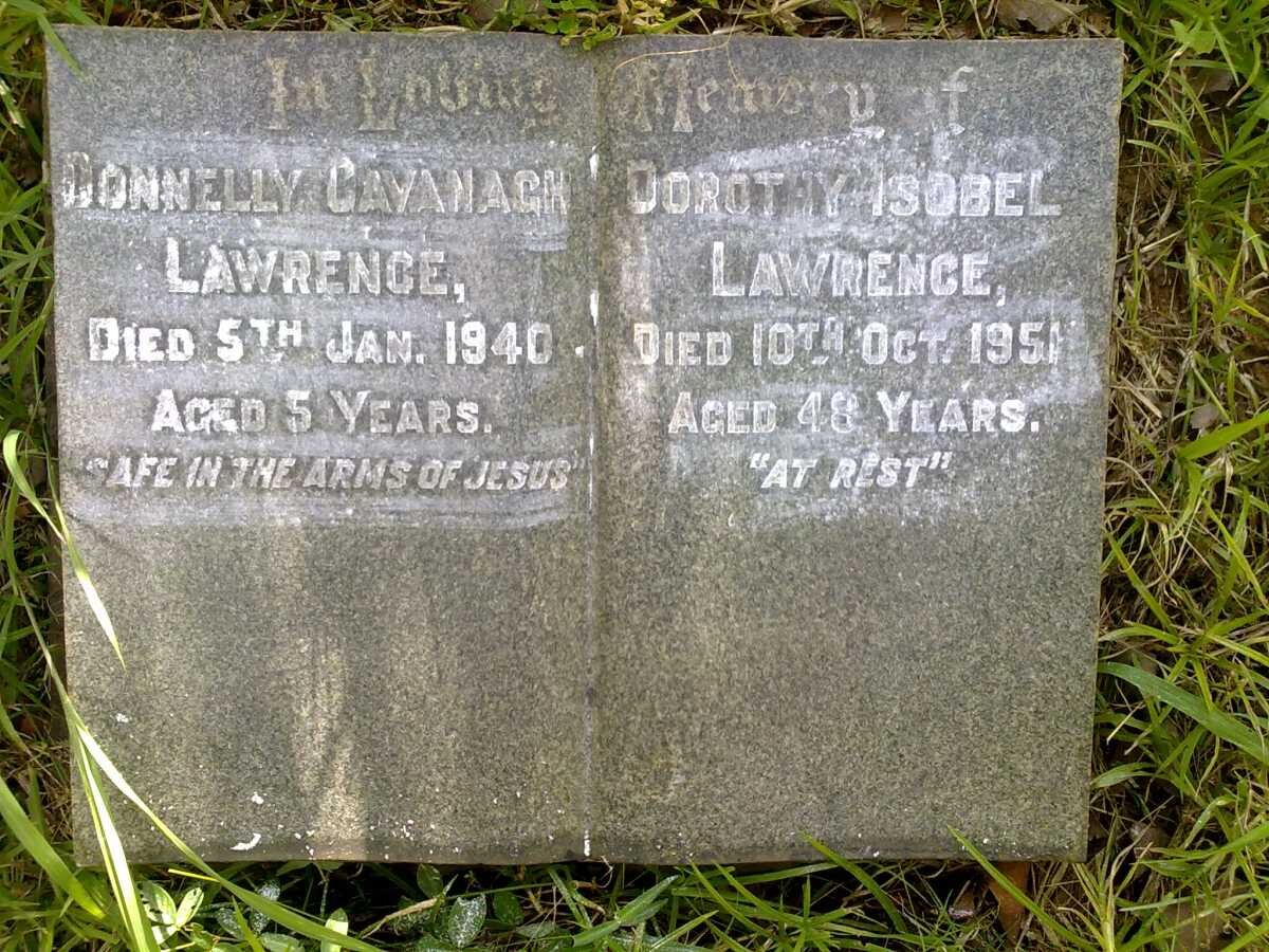 LAWRENCE Donnelly Cavanagh -1940 :: LAWRENCE Dorothy Isobel -1951