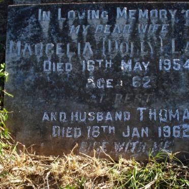 LAWRIE Thomas -1962 &amp; Marcelia -1954