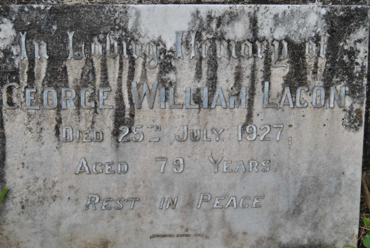 LACON George William -1927