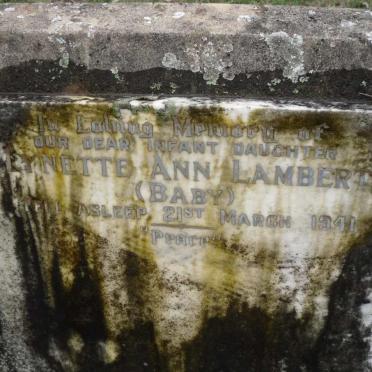 LAMBERT Lynette Ann -1941