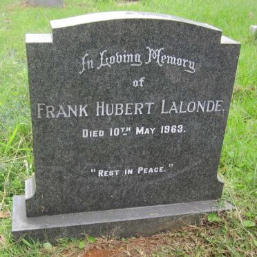 LALONDE Frank Hubert -1963