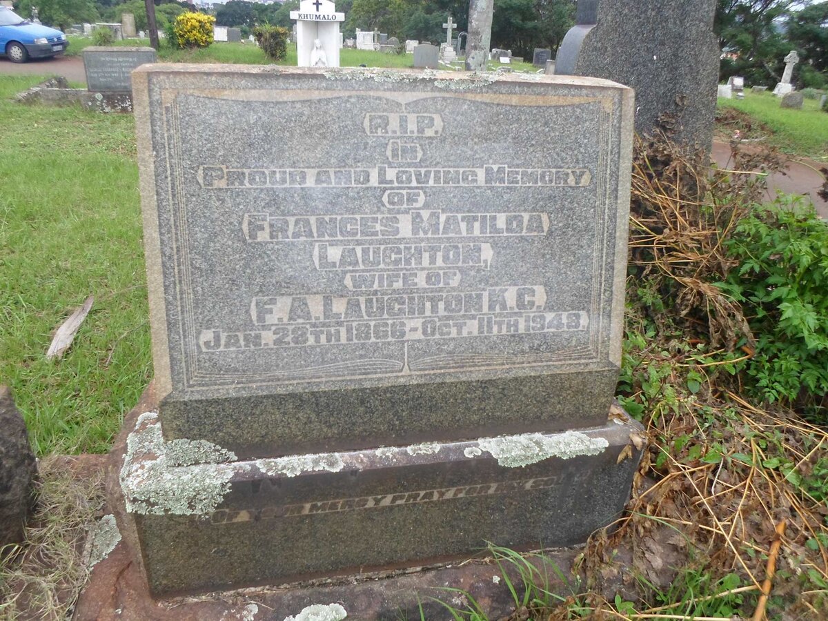 LAUGHTON Frederic Augustus 1854-1943 &amp; Frances Matilda 1866-1948 :: LAUGHTON John 1891-1918