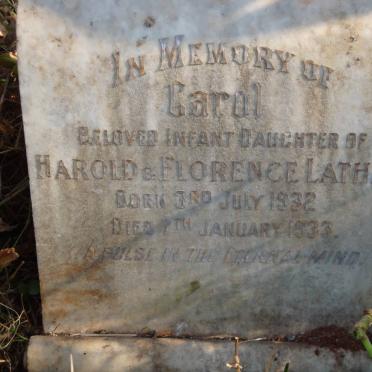 LATHAM Carol 1932-1933