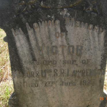 LAWRENSON Victor -1927