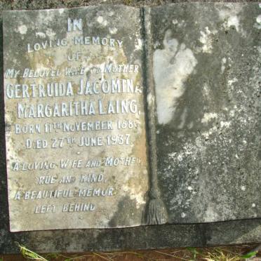 LAING Gertruida Jacomina Margaritha 1885-1937