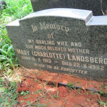 LANDSBERG Charlotte Hedwig 1913-1982