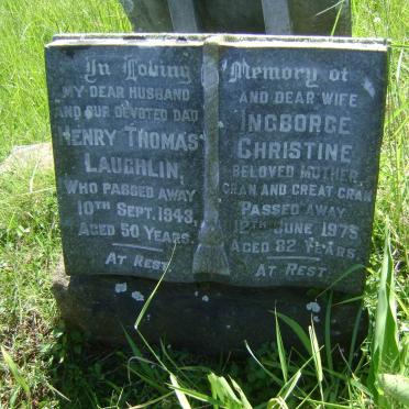 LAUGHLIN Henry Thomas -1943 &amp; Ingborge Christine -1975
