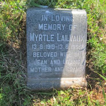 LAILVAUX Joseph Gabriel -1955 &amp; Marie Louis Germaine -1959 :: LAILVAUX Myrtle 1919-1995 :: LAILVAUX Paul Leon 1910-1983
