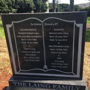 LAING Albert 1902-1980 &amp; Margaret Abigail 1904-1959