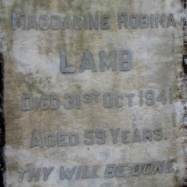 LAMB Magdaline Robina -1941