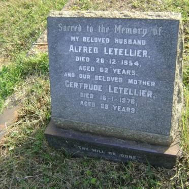 LETTELLIER Alfred -1954 &amp; Gertrude -1976