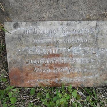 LESLIE Alexander -1926